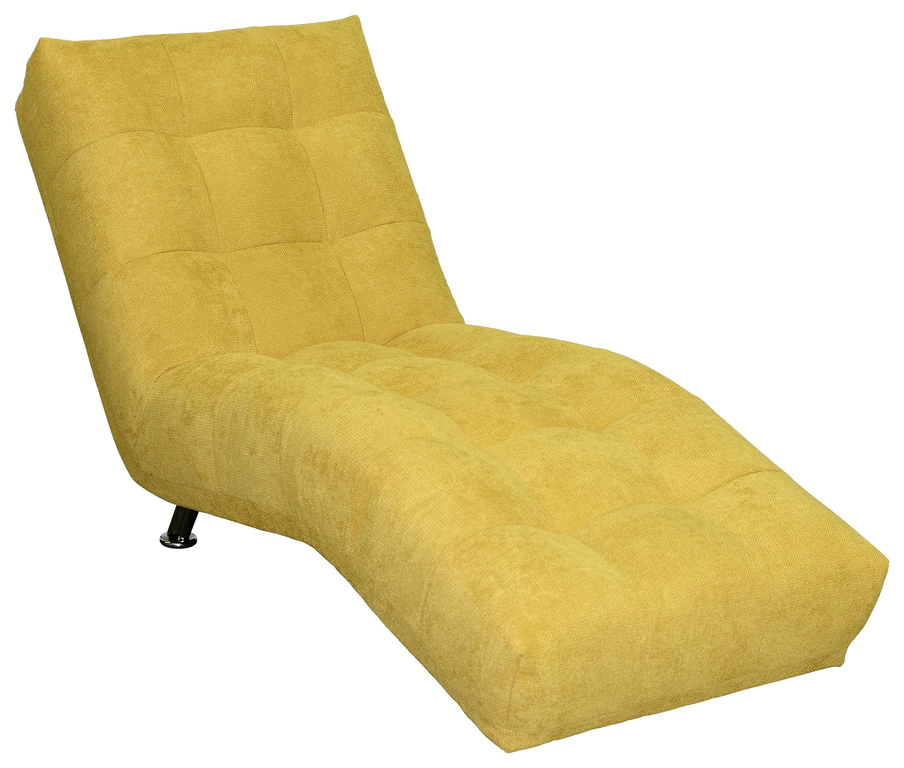 Relaxační Lehátko Isabella, Tmavě Žluté - tmavě žlutá/barvy chromu, Moderní, textil (68/88/164cm)