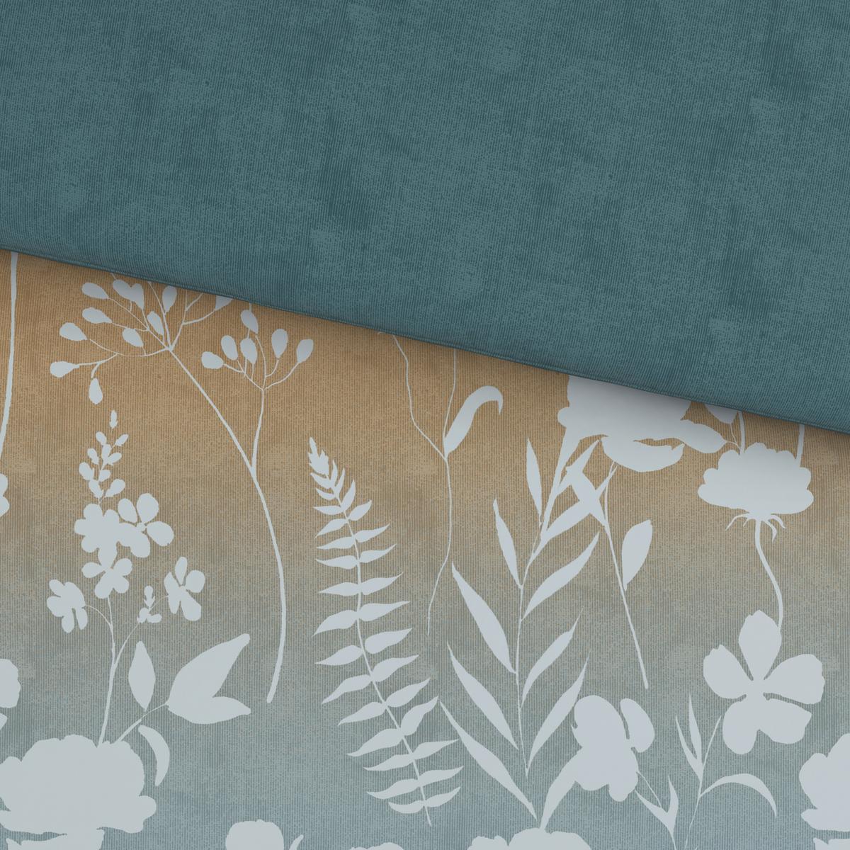 BETTWÄSCHE MAREN - Blau/Beige, MODERN, Textil - Luca Bessoni
