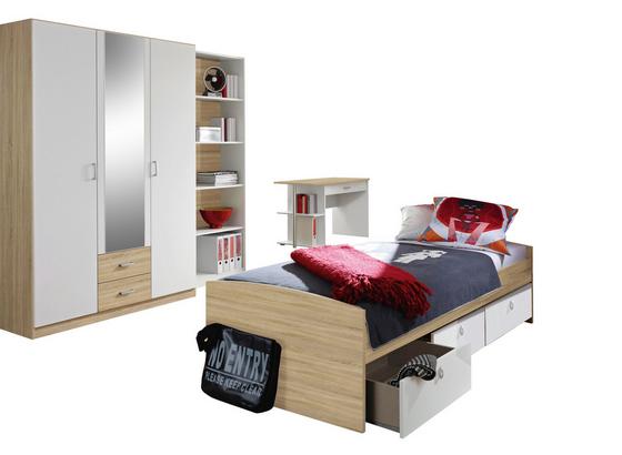 Jugendzimmer Point Eiche/Weiß - Weiß/Sonoma Eiche, MODERN, Holzwerkstoff Jugendzimmer Point Eiche/Weiß - Weiß/Sonoma Eiche, MODERN, Holzwerkstoff