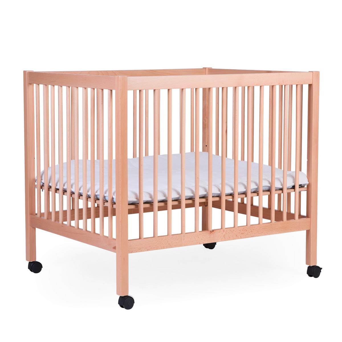 Laufgitter Höhenverstellbar Naturfarben, L: 98 Cm - Naturfarben, KONVENTIONELL, Holz/Kunststoff (98/78/82cm) - Childhome