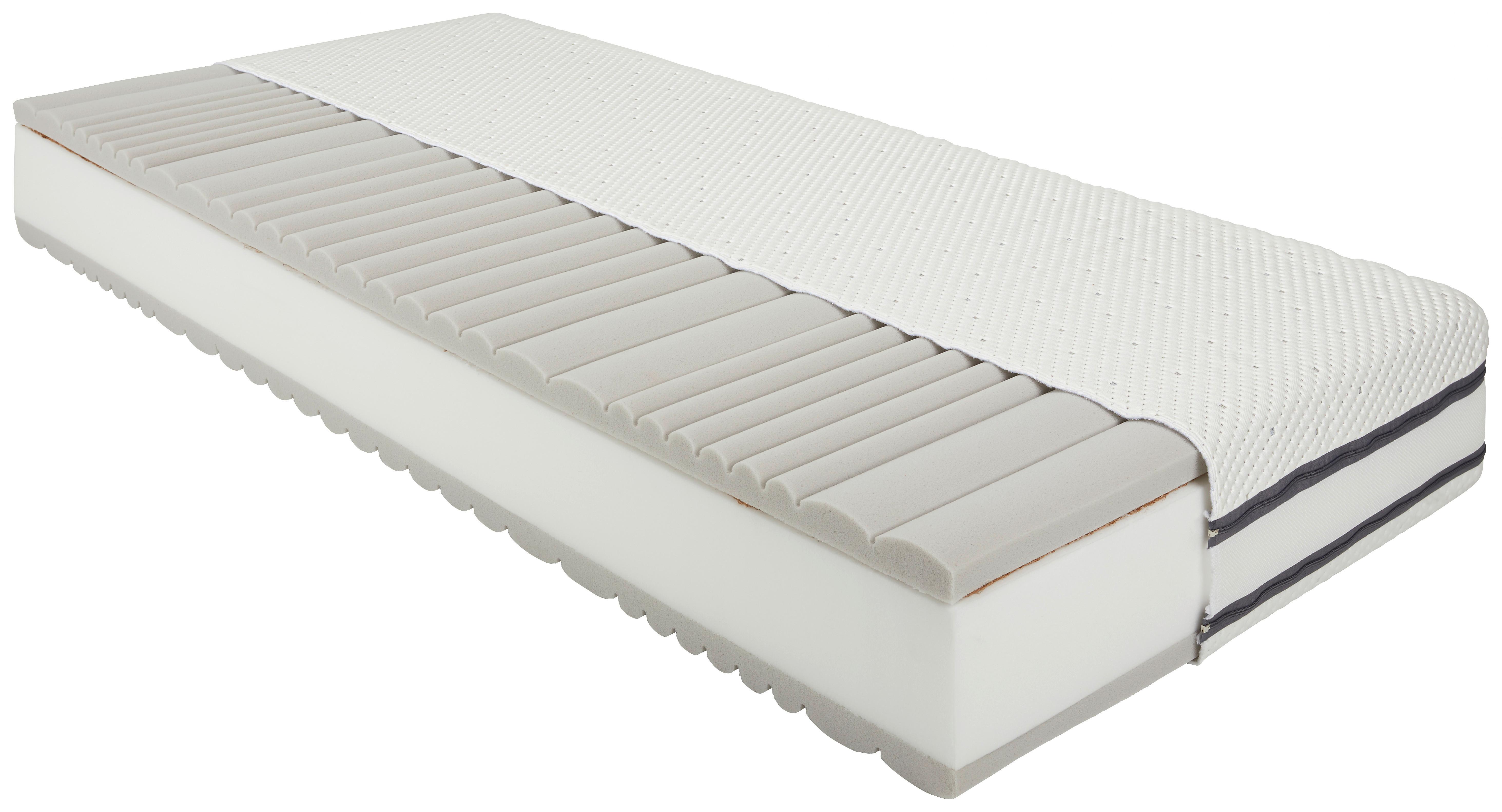 Matrace ze stud.pěny KING-COCO 160x200cm,H3/H5,V:24cm,2 jádra - bílá, textil (160/200cm) - Premium Living