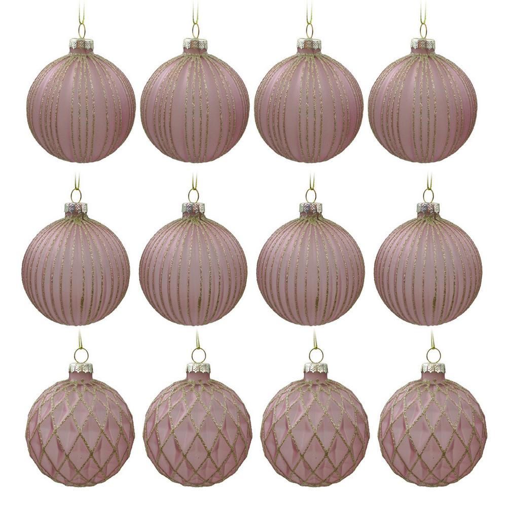 Sada vianočných gulí Miracle, Ø: 8cm, 12ks/bal.