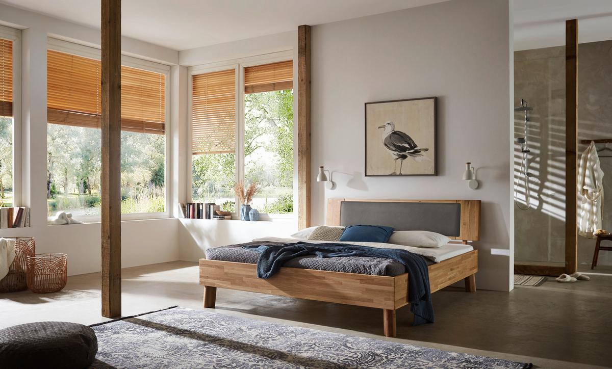 Bett Como Naturfarben /Wildeiche 180x200cm - Wildeiche/Naturfarben, MODERN, Holz (180/200cm) - MID.YOU