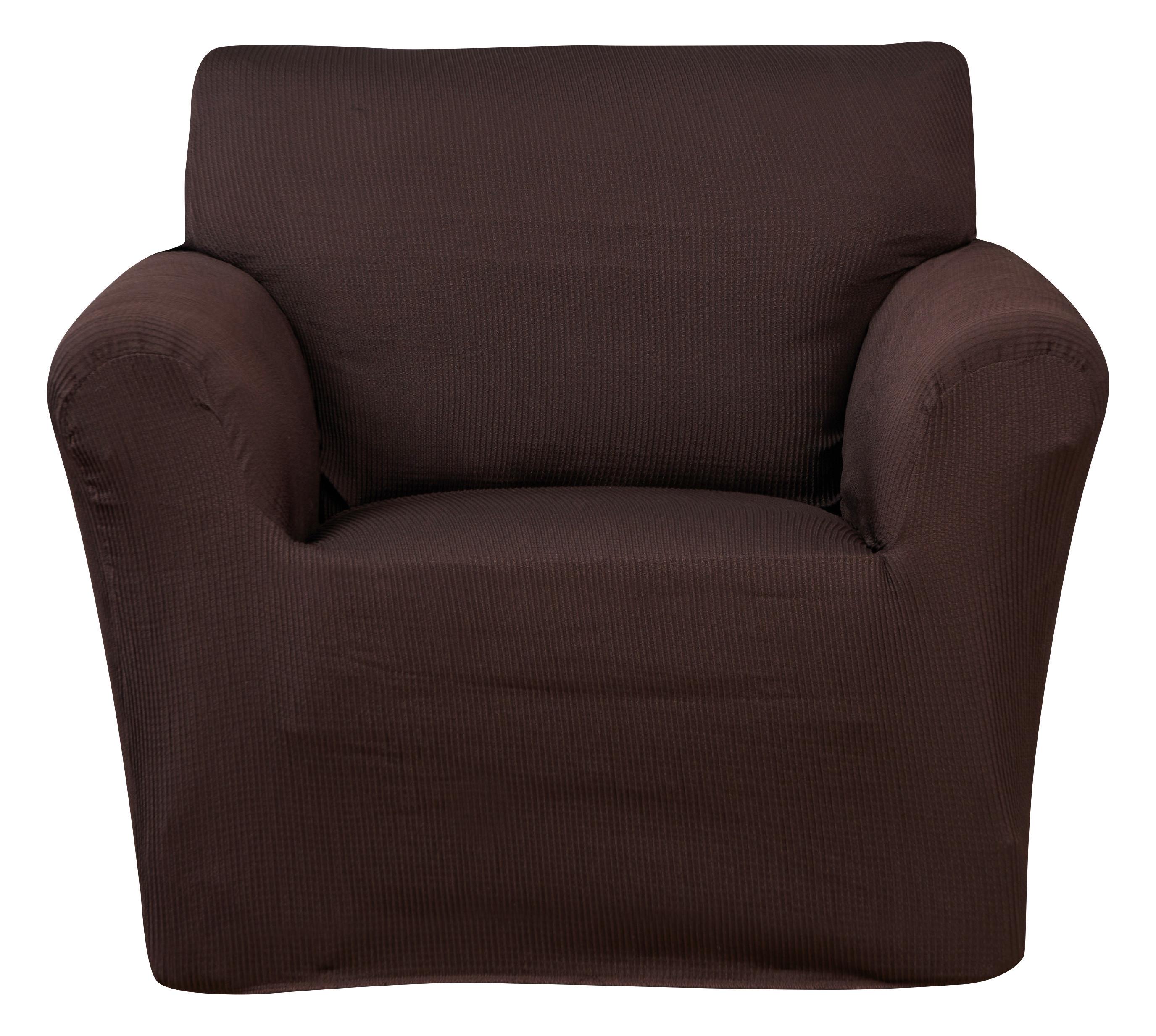 Sofabezug Clara 1-sitzer Braun Baumwolle Stretch-Gewebe - Braun, ROMANTIK / LANDHAUS, Textil - James Wood