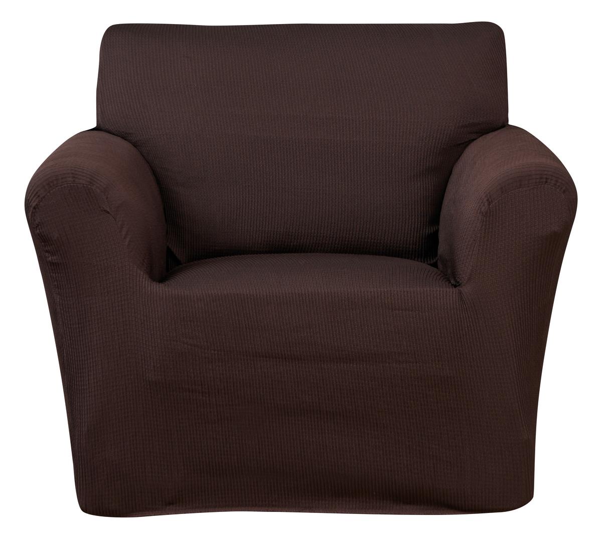 Sofabezug Clara 1-sitzer Braun Baumwolle Stretch-Gewebe - Braun, ROMANTIK / LANDHAUS, Textil - James Wood