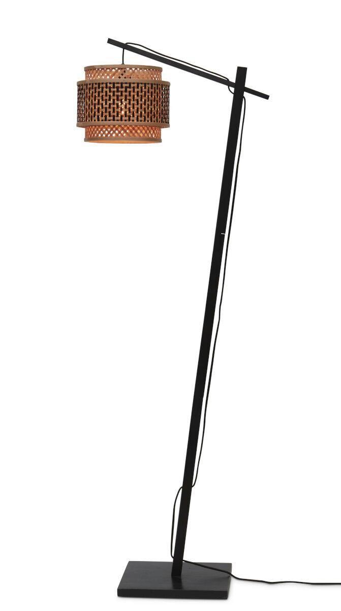 Stehleuchte Bhutan/Fs/Ad/B/2520/Bn - Schwarz/Naturfarben, Trend, Holz (150/31/55cm) - Good & Mojo