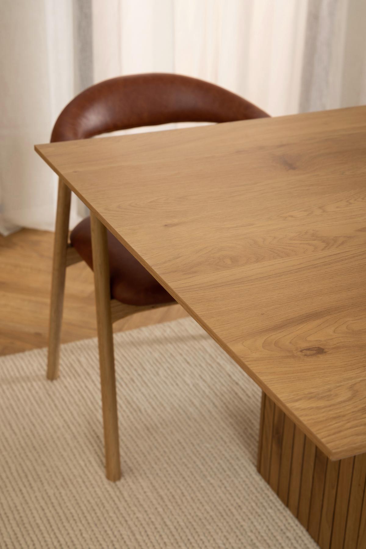 Jedálenský stôl COLIMA 210x100 - farba duba, Design, kompozitné drevo/plast (210/75/100cm) - MID.YOU