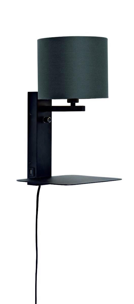 Wandleuchte Florence/Wm/B/1815/B - Schwarz, Trend (24/22/42cm) - It's about Romi