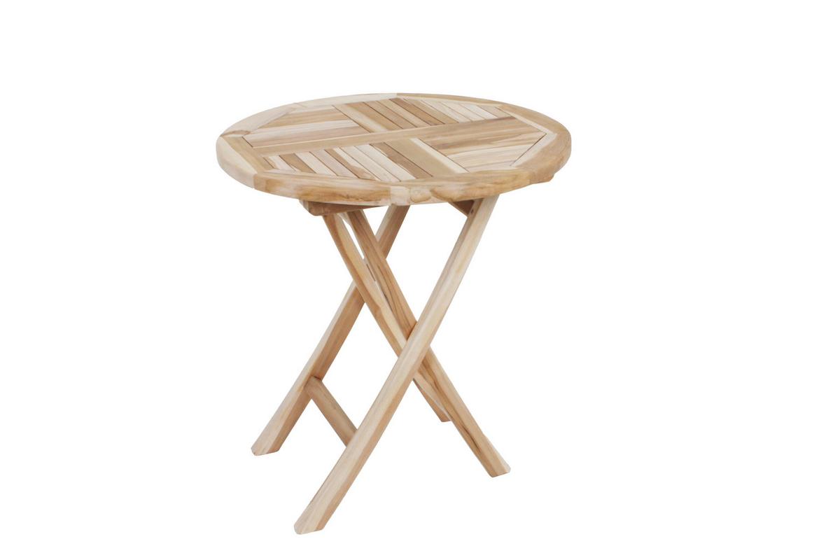 Gartenmöbel Set 3-tlg. Java Teakholz - Teakfarben, Basics, Holz (70/105/59cm) - Gardenson