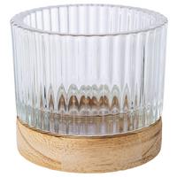 SVIETNIK MAJA II - hnedá/číra, Basics, sklo (8,5/13cm) - Modern Living