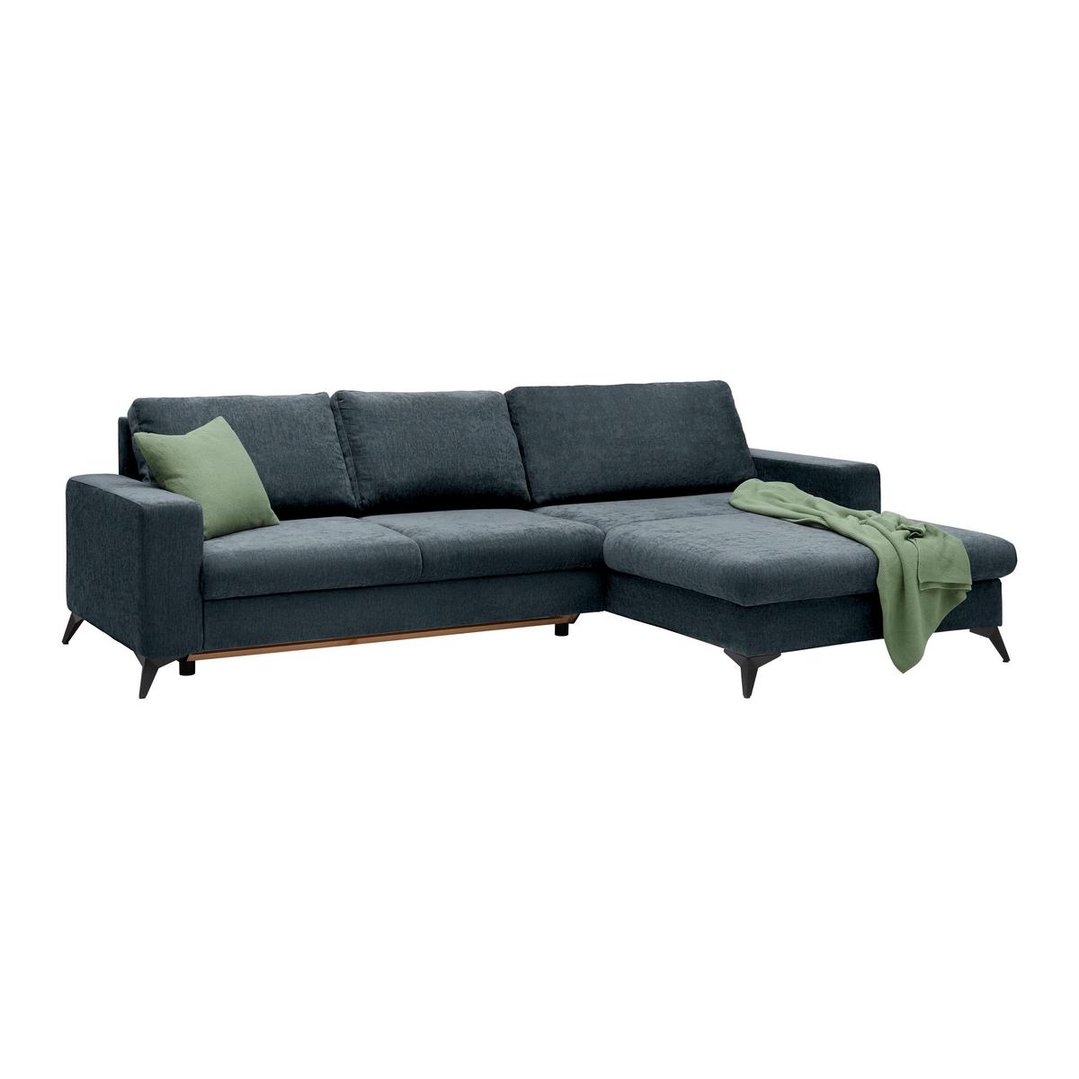 Rohová sedačka SUNNY, oboustranná, petrolejová - petrolej, Moderní, textil (290/87/178cm) - Mömax