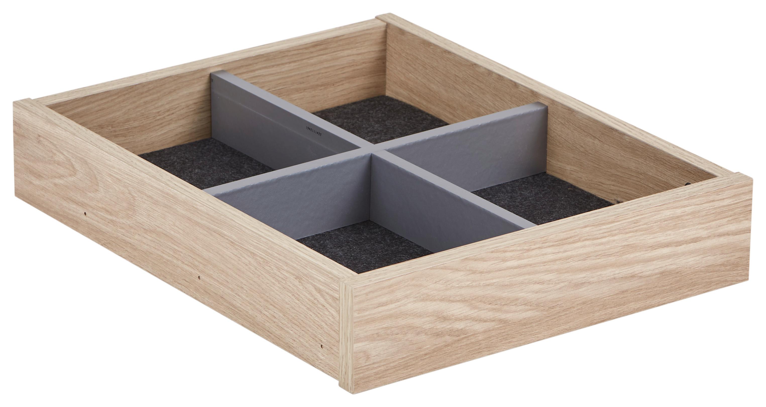 ZÁSUVKA UNIT - barvy dubu, Moderní, kompozitní dřevo (42,4cm) - Ondega
