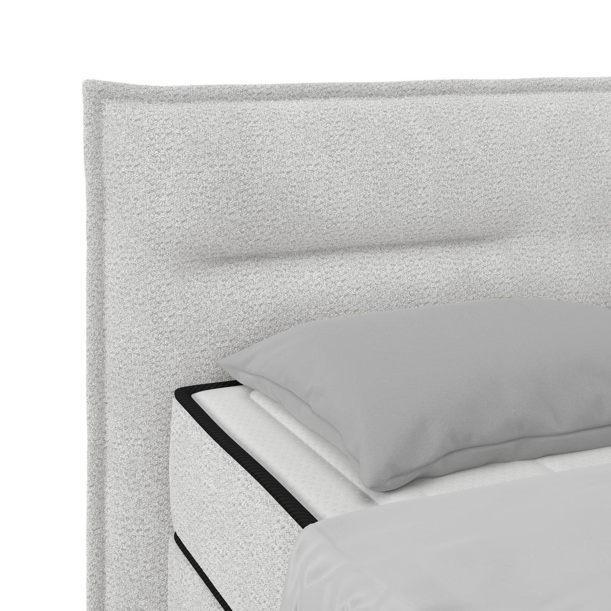Boxbett Smile inkl. Matratze 180x200 - Silberfarben, KONVENTIONELL, Holz/Holzwerkstoff (180/200cm) - James Wood