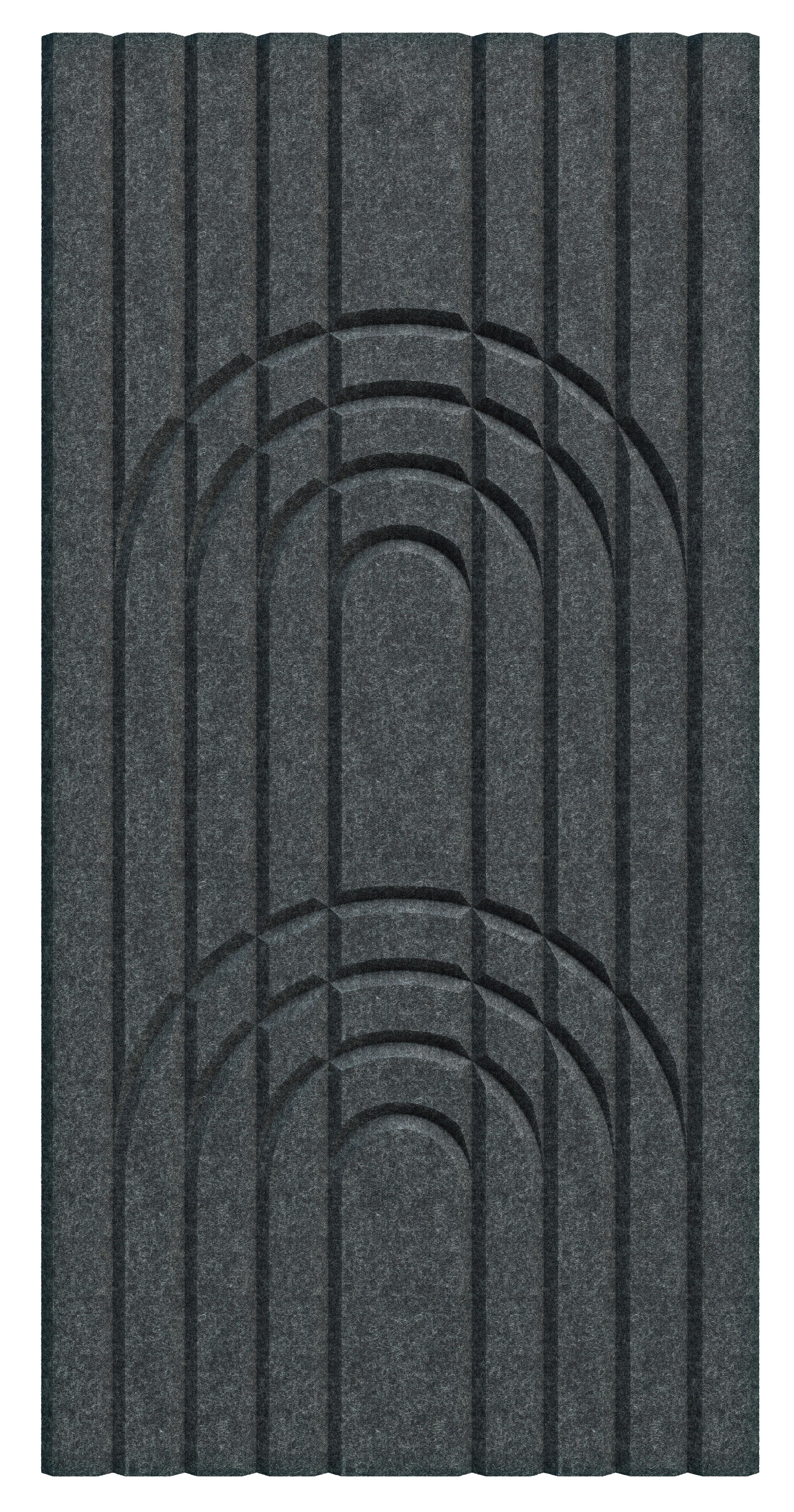 AKUSTIKPANEEL Anthrazit, BxH 40x80 cm - Anthrazit, MODERN, Textil (40/80/1,2cm)