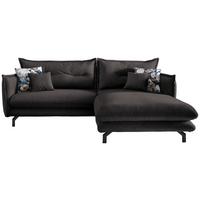 Ecksofa Lava Anthrazit S: 255/180 cm - Türkis/Anthrazit, MODERN, Textil (255/180cm) - Livetastic