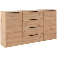 Kommode 161cm Sion 2 Eiche Artisan - Eiche Artisan, MODERN, Holzwerkstoff (161/93,4/38cm)