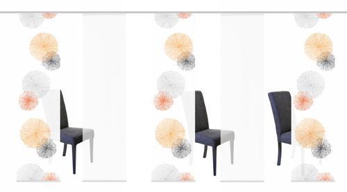 Flächenvorhang 5-Tlg. Rawlins B: 60 cm, Orange - Orange, Basics, Textil (60/245cm)