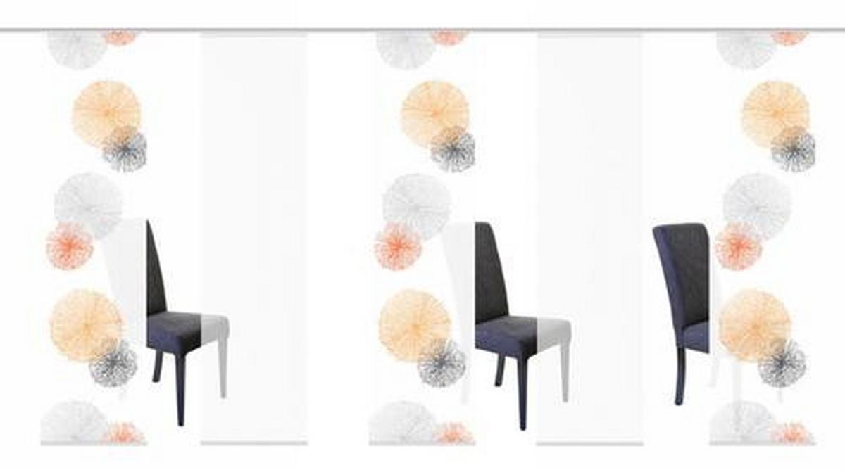 Flächenvorhang 5-Tlg. Rawlins B: 60 cm, Orange - Orange, Basics, Textil (60/245cm)