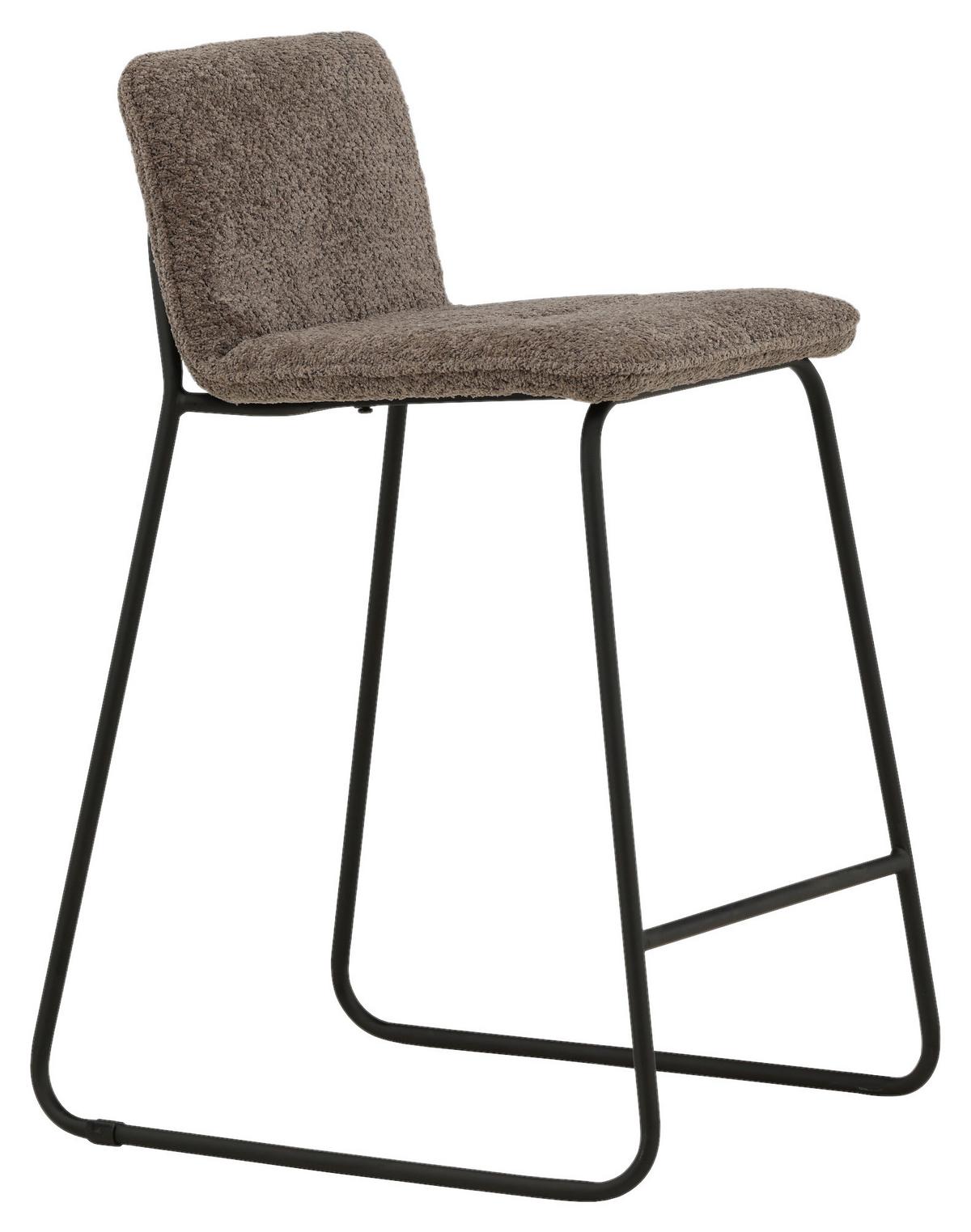 Barhocker-set Bisbee - Dunkelgrau/Schwarz, Design, Kunststoff/Textil (41/84/50cm) - Livetastic