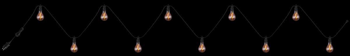 Lichterkette 3415 - Schwarz, Basics, Kunststoff (750/8/12cm) - Globo