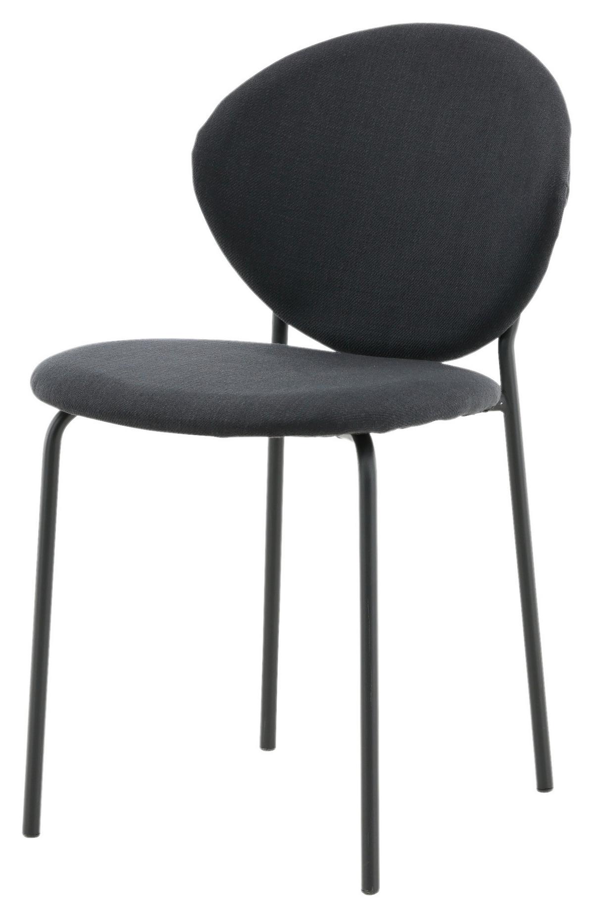 Stuhl-Set Vault - Schwarz, Design, Kunststoff/Textil (46/80/62cm) - Livetastic