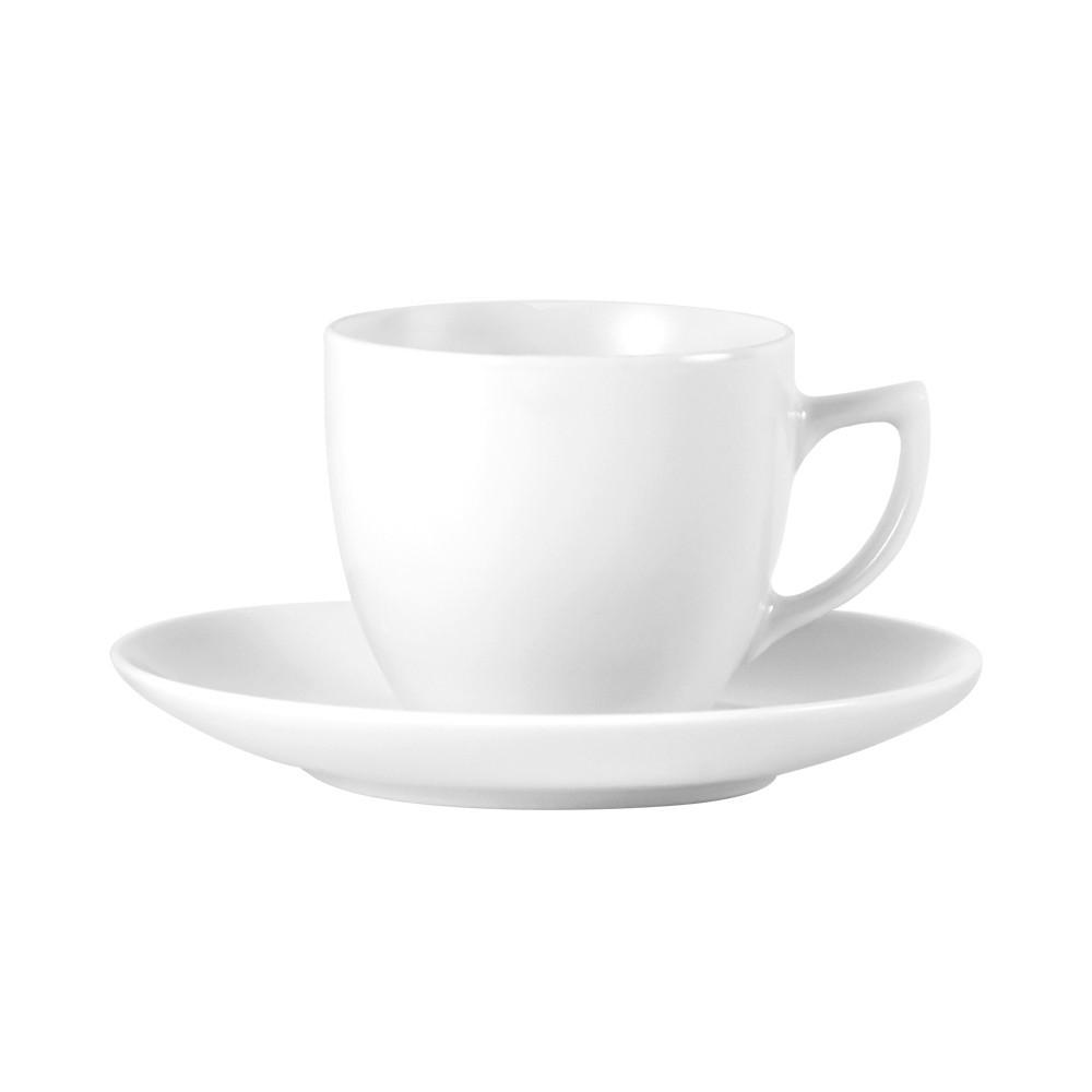 Šálek A Podšálek Na Espresso Katarina, 100ml - bílá, Konvenční, keramika - Modern Living
