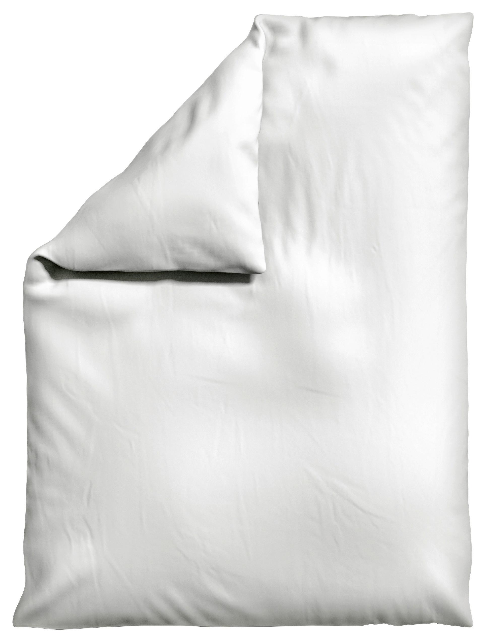 BETTDECKENBEZUG WOVEN SATIN - Weiß, Basics, Textil (155/220cm) - Schlafgut
