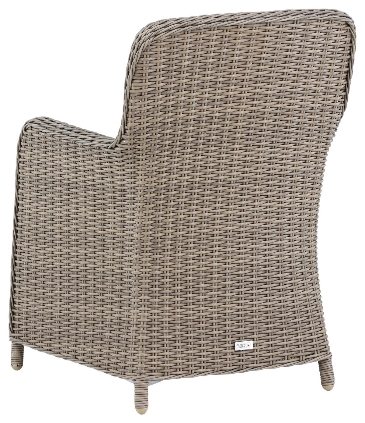 GARTENSTUHL-SET WEMBLEY - Braun, KONVENTIONELL, Kunststoff/Metall (62/94/66cm) - Gardenson