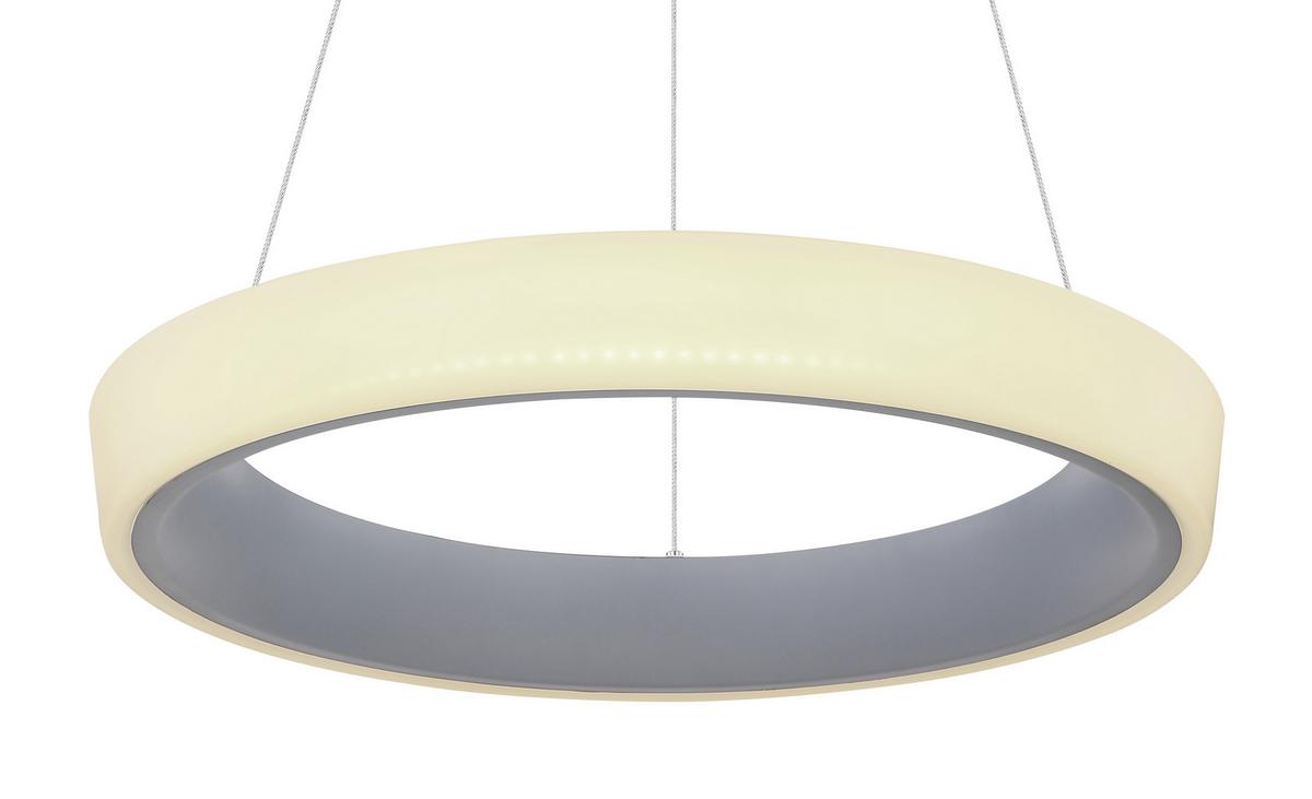 LED-Hängeleuchte Tabano H: 120 cm 1-Flammig - Anthrazit/Opal, Basics, Kunststoff/Metall (50/120cm) - Globo