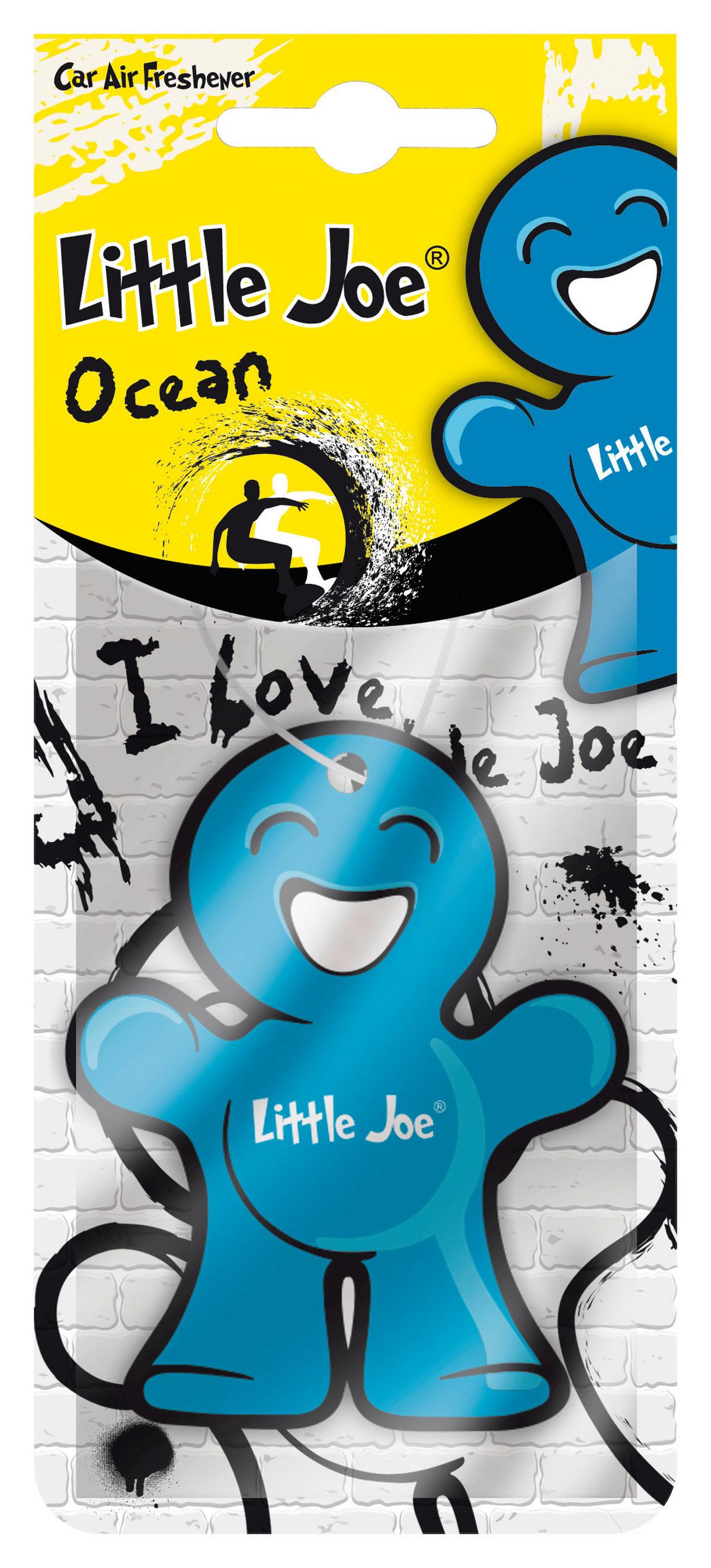 Lufterfrischer Auto Little Joe Oceanduft 1 Stk - Blau, Basics, Papier (6/8/0,1cm)