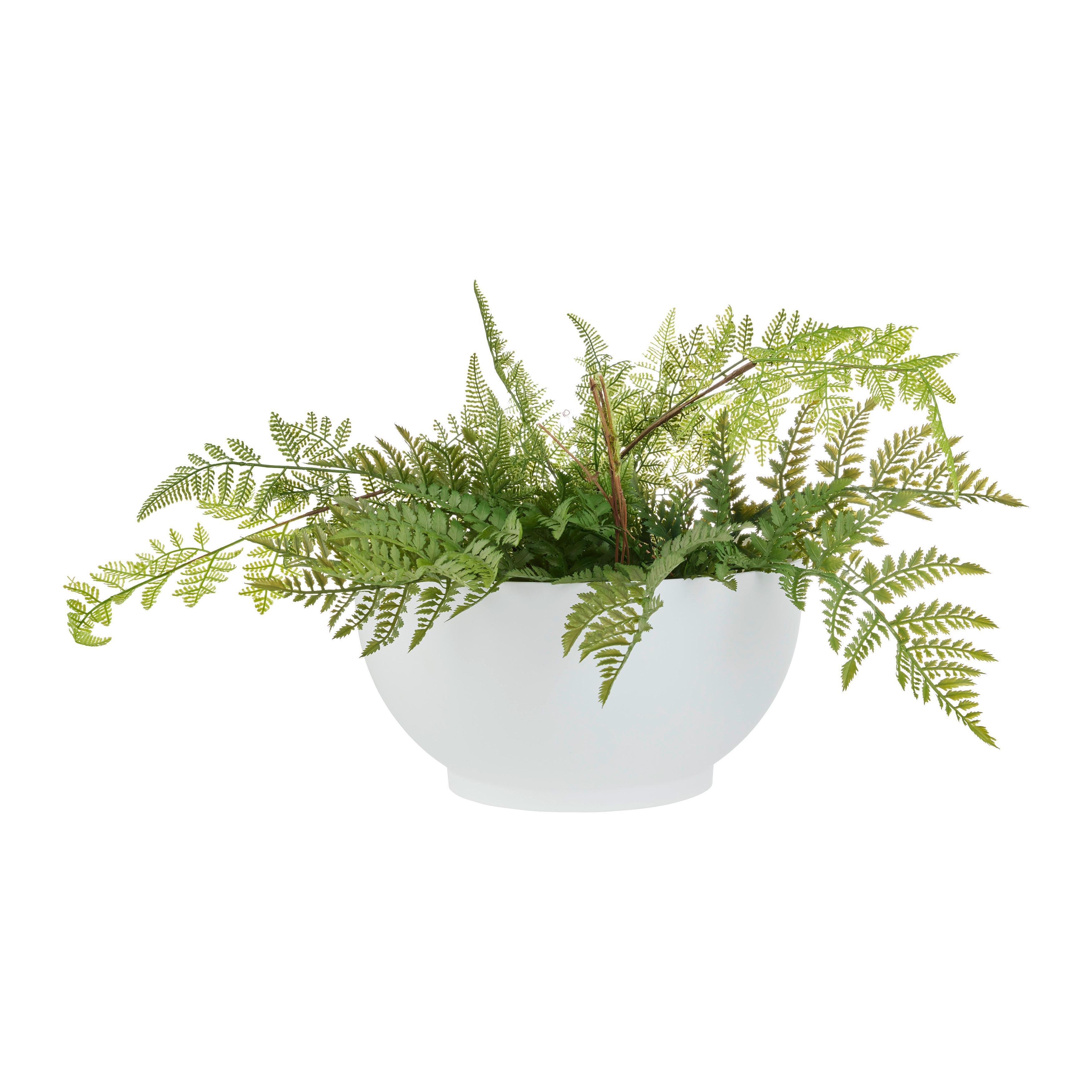 Obal na květináč SIENA 30 - bílá, Konvenční, plast (29,5/15,3cm) - Mömax
