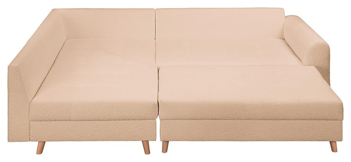 Ecksofa Ariella Beige S: 161x231 cm - Beige/Naturfarben, Design, Textil (161/231cm) - Livetastic