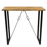 BAROVÝ STÔL INDUSTRIAL BAR TABLE - hnedá/čierna, Modern, kov/drevo (130/70/110cm) - MID.YOU