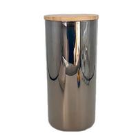 Vorratsglas Cedric - Naturfarben/Grau, Basics, Glas/Holz (10/22cm) - James Wood