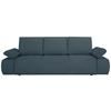 Schlafsofa Madox Blau B: 255 cm - Blau/Schwarz, Design, Textil (255/89/109cm) - MID.YOU