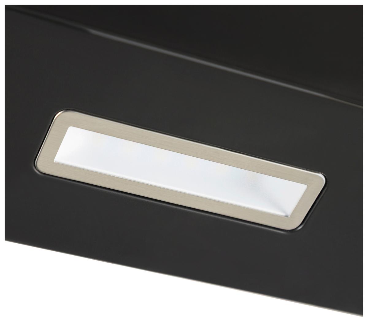 Dunstabzugshaube Kha400mofsa - Schwarz, Basics, Glas/Metall (60/60,5-88,5/31,5cm) - Mican