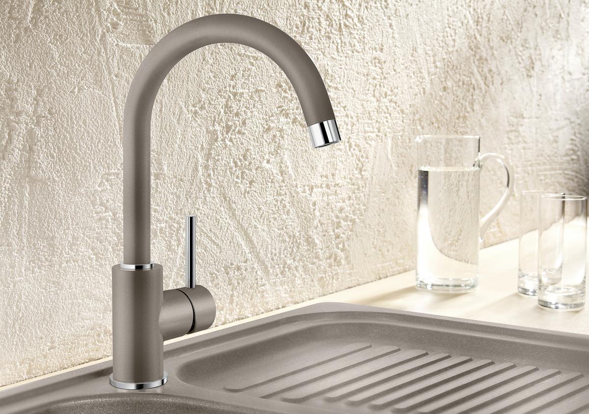 Küchenarmatur Blanco Mida Alumetallic Hd - Grau, KONVENTIONELL, Metall (10,6/32,7/18,6cm) - Blanco