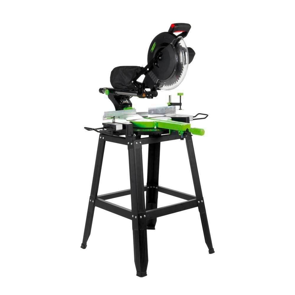 Kappsäge Zi-Kgs305uk 2000 W, ausziehbare Werkstückauflage - Grün, Basics, Metall (750/50/48cm) - Zipper