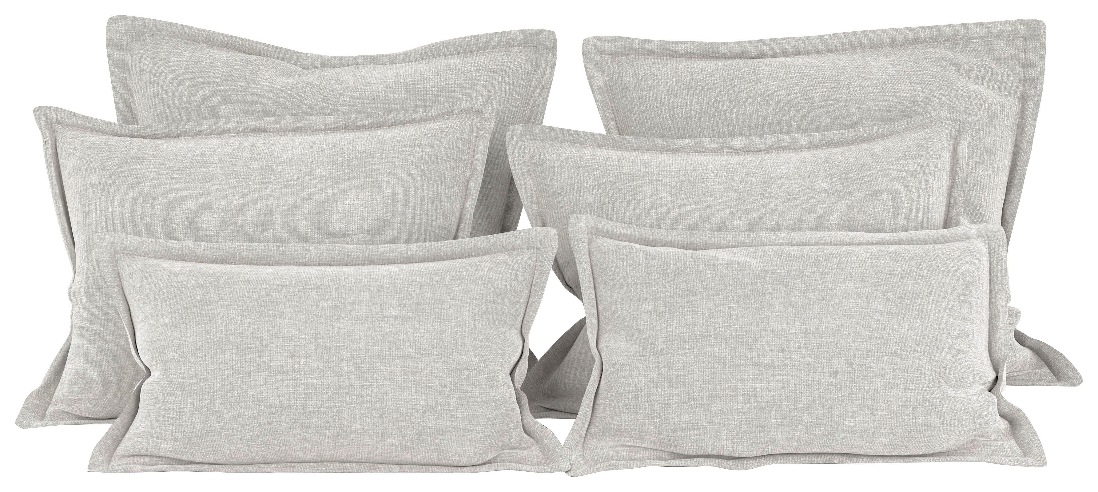 Zierkissenset Chenille Naturfarben 6-Teilig - Naturfarben, MODERN, Textil (70-50/60-25/10cm) - MID.YOU