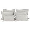 Zierkissenset Chenille Naturfarben 6-Teilig - Naturfarben, MODERN, Textil (70-50/60-25/10cm) - MID.YOU