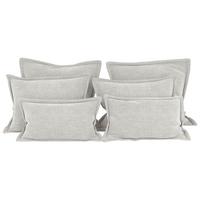 Zierkissenset Chenille Naturfarben 6-Teilig - Naturfarben, MODERN, Textil (70-50/60-25/10cm) - MID.YOU