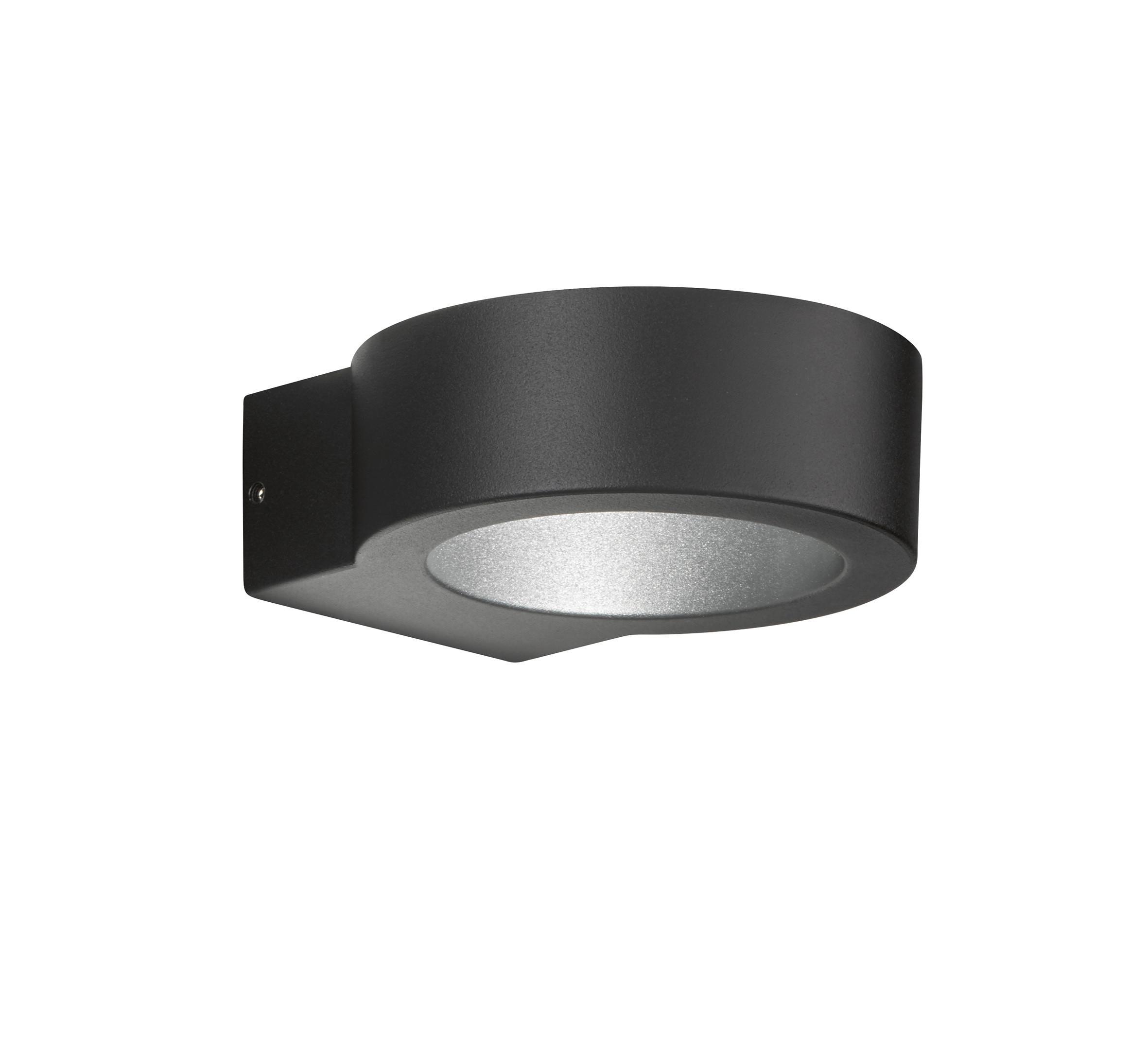 Außenwandleuchte 30382 Torres - Schwarz, Design, Glas/Metall (12.50/4.50cm) - Fischer & Honsel