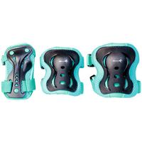 Protektoren-Set für Kinder Türkis Gr. M, Schutz Bei Sport - Türkis, Basics, Kunststoff (Mnull)