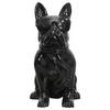 Skulptur Bulldog Schwarz, 27x37 cm - Schwarz, Trend, Naturmaterialien/Stein (27/37/19cm) - Kayoom