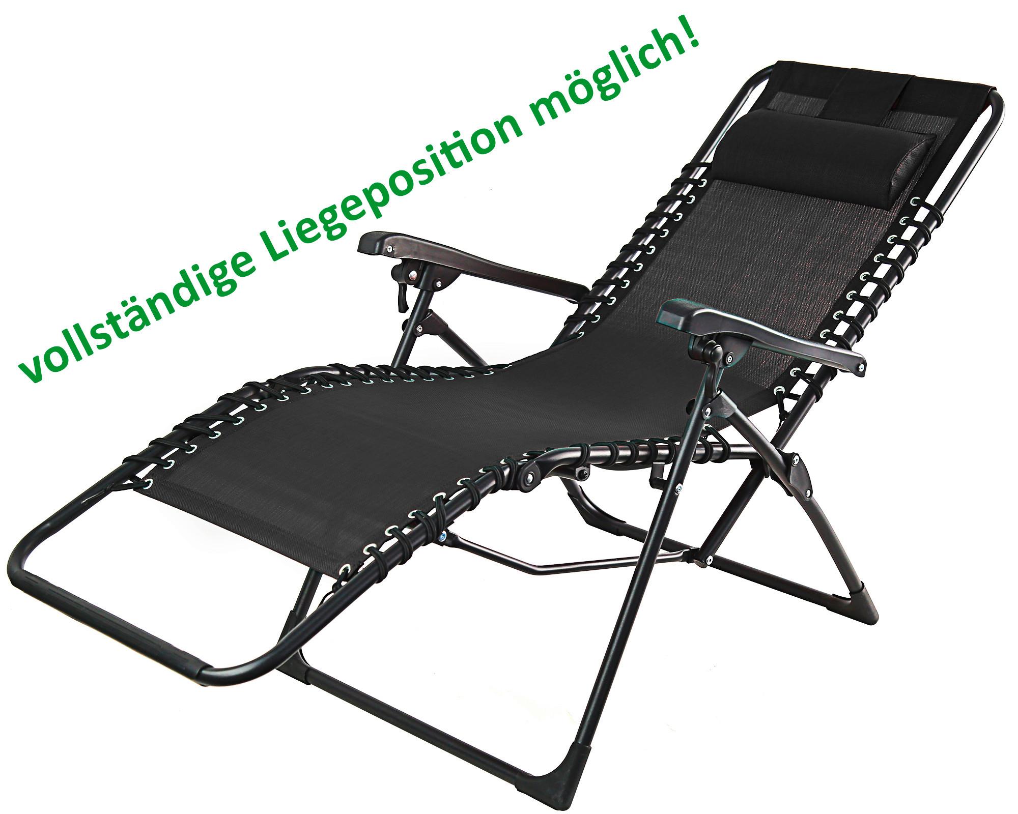 Bäderliege Relax Kunststoff Klappbar - Schwarz, Basics, Kunststoff (84/109/65cm)