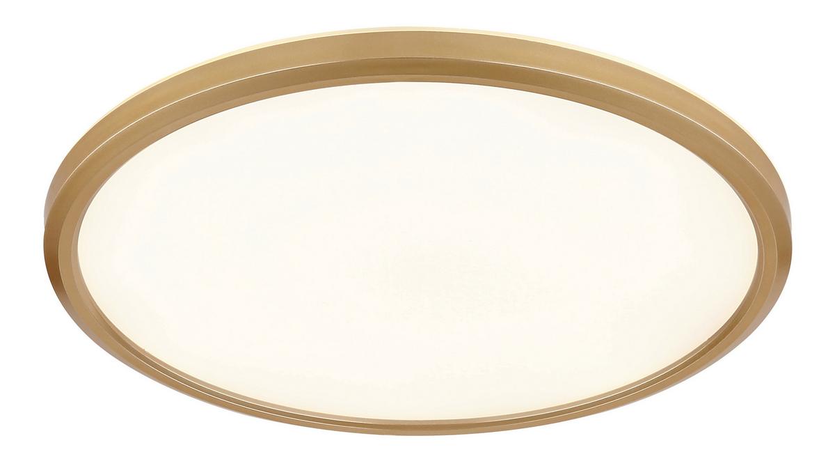 LED-Deckenleuchte 41562-18mm Sapana - Messingfarben/Opal, KONVENTIONELL, Kunststoff (29.4/2.5cm) - Globo