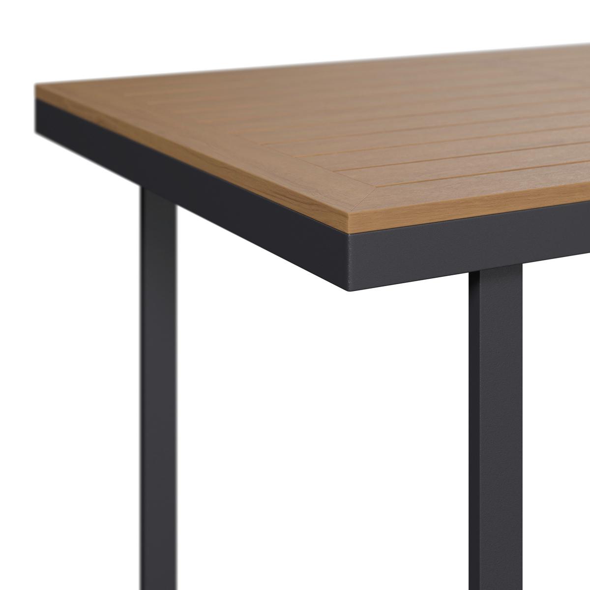 Loungegarnitur Montreal II - Dunkelgrau/Naturfarben, MODERN, Kunststoff/Textil (250/180cm) - Beldano