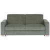 Schlafsofa Grün Lucy 198x96 Cm - Schwarz/Naturfarben, MODERN, Holz (198/84/96cm) - Luca Bessoni