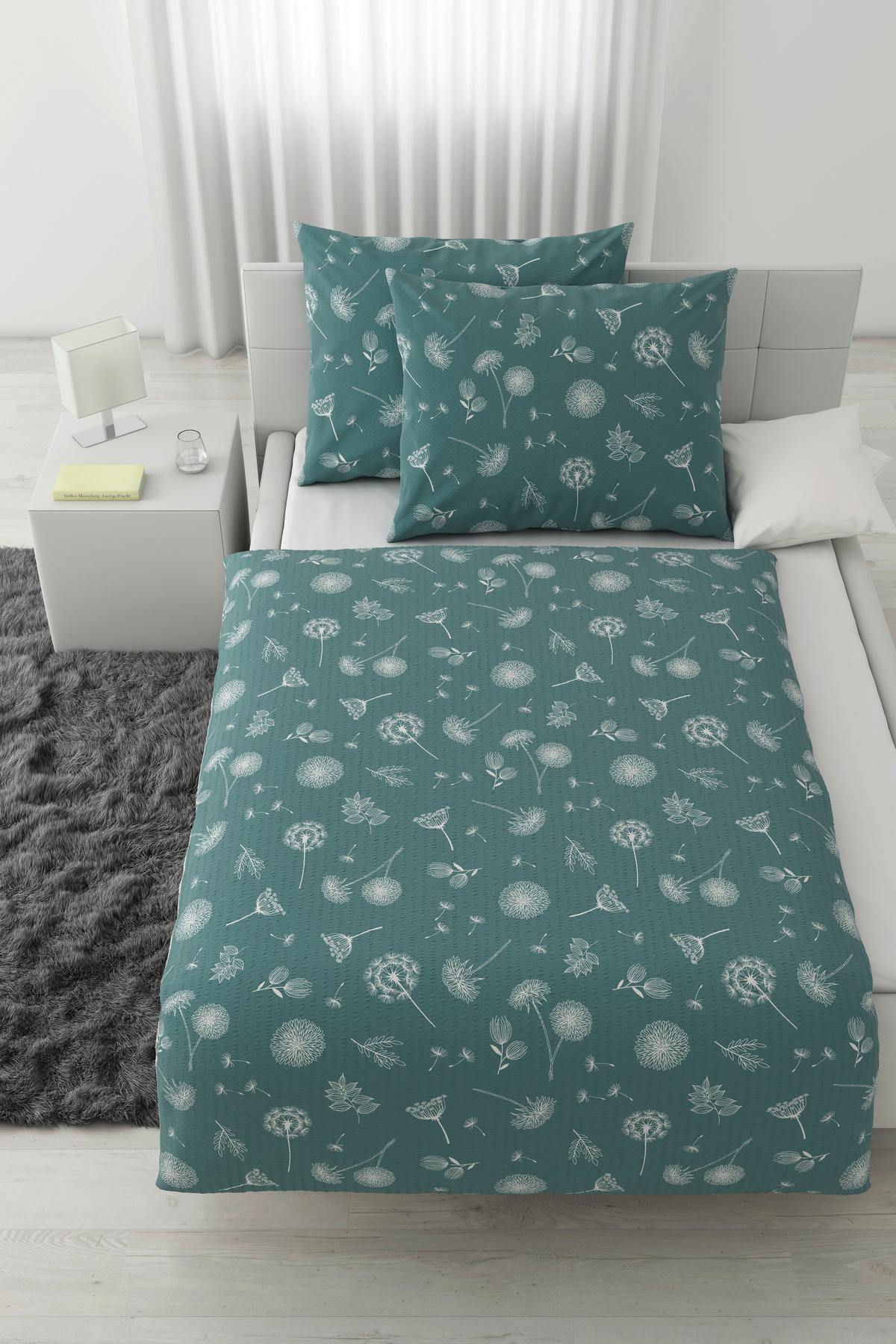 POVLEČENÍ PUSTEBLUME XXL - modrá, Konvenční, textil (200/220cm) - Modern Living