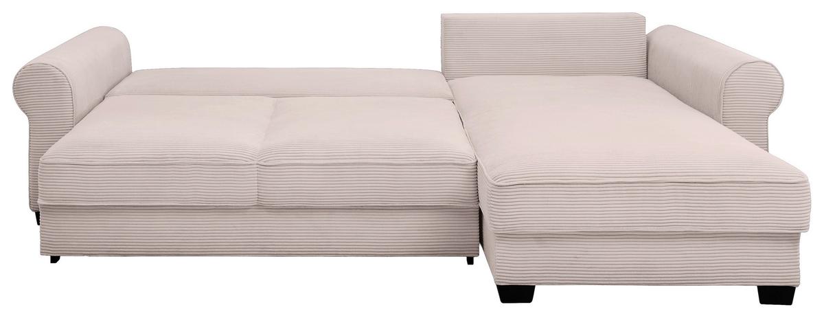 Ecksofa Maureen Rosa S: 318x197 Cm - Schwarz/Rosa, KONVENTIONELL, Textil (318/197cm) - MID.YOU